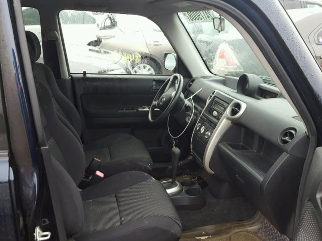 JTLKT324350181088 - 2005 TOYOTA SCION XB BLUE photo 5