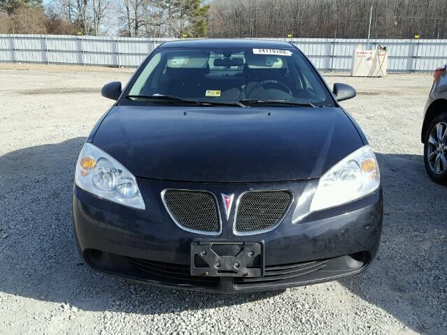 1G2ZF58B974199890 - 2007 PONTIAC G6 VALUE L BLACK photo 9