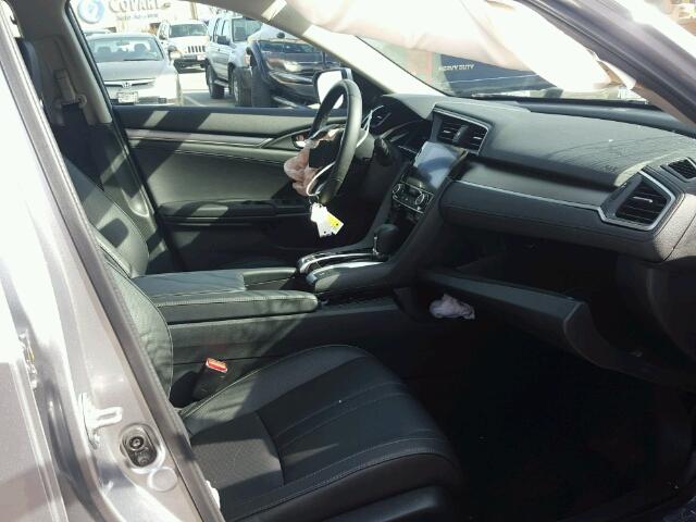 19XFC1F70HE025088 - 2017 HONDA CIVIC EXL SILVER photo 5