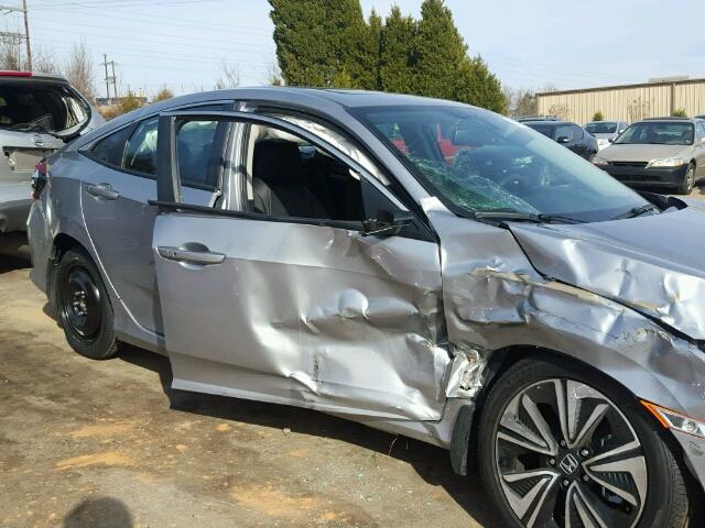 19XFC1F70HE025088 - 2017 HONDA CIVIC EXL SILVER photo 9