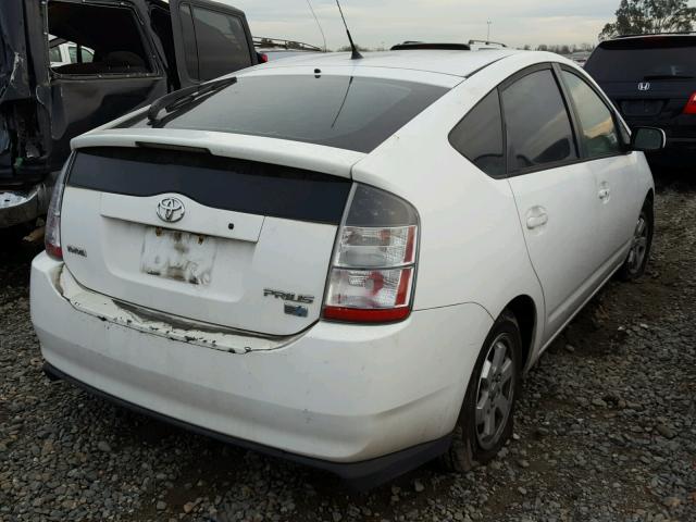 JTDKB20U040023656 - 2004 TOYOTA PRIUS WHITE photo 4