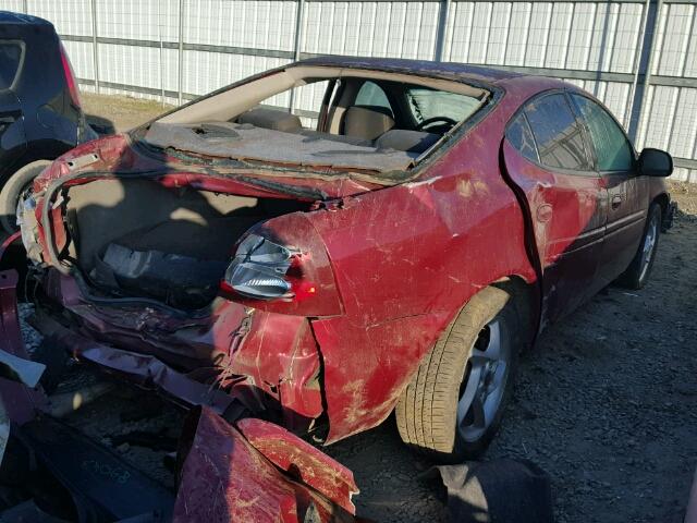 2G2WR524341362156 - 2004 PONTIAC GRAND PRIX RED photo 4