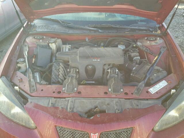 2G2WR524341362156 - 2004 PONTIAC GRAND PRIX RED photo 7