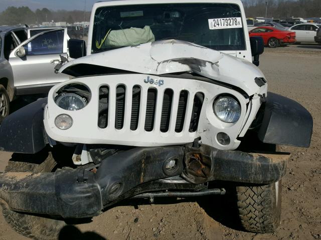 1C4BJWDG4EL172652 - 2014 JEEP WRANGLER U WHITE photo 7