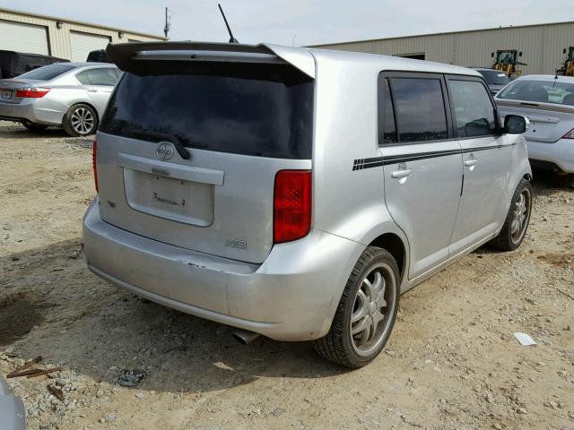 JTLKE50E381015993 - 2008 SCION XB SILVER photo 4