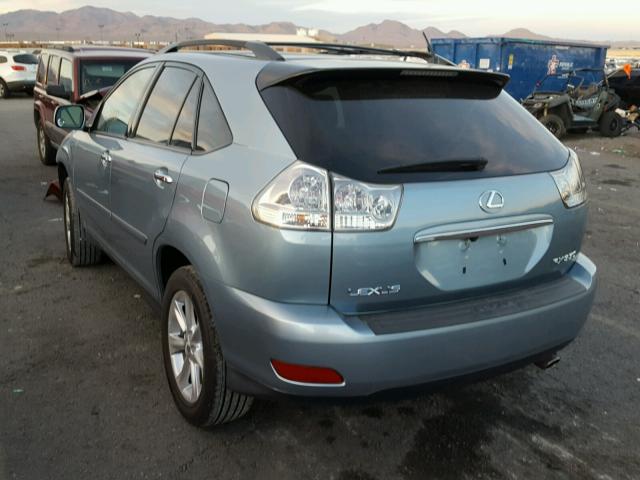 2T2GK31U39C080842 - 2009 LEXUS RX 350 BLUE photo 3