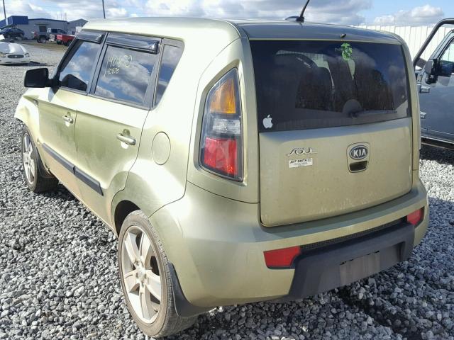 KNDJT2A27B7197699 - 2011 KIA SOUL + GREEN photo 3