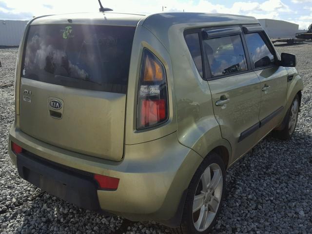 KNDJT2A27B7197699 - 2011 KIA SOUL + GREEN photo 4