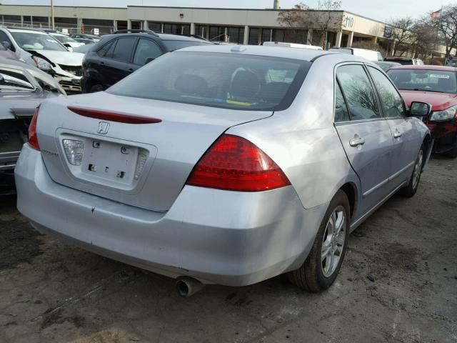 1HGCM56817A081768 - 2007 HONDA ACCORD EX SILVER photo 4