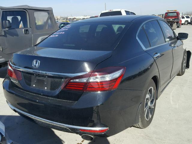 1HGCR2F36HA165185 - 2017 HONDA ACCORD LX BLACK photo 4