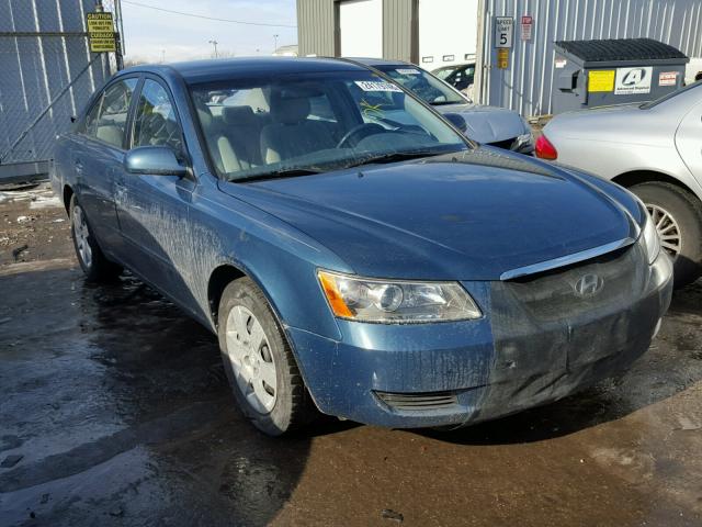 5NPET46C17H242671 - 2007 HYUNDAI SONATA GLS BLUE photo 1