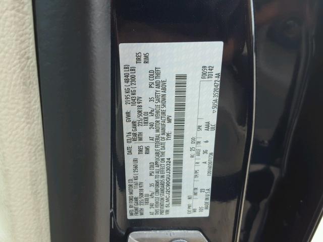 5LMCJ2C90GUJ30324 - 2016 LINCOLN MKC SELECT ლურჯი ფოტო 10