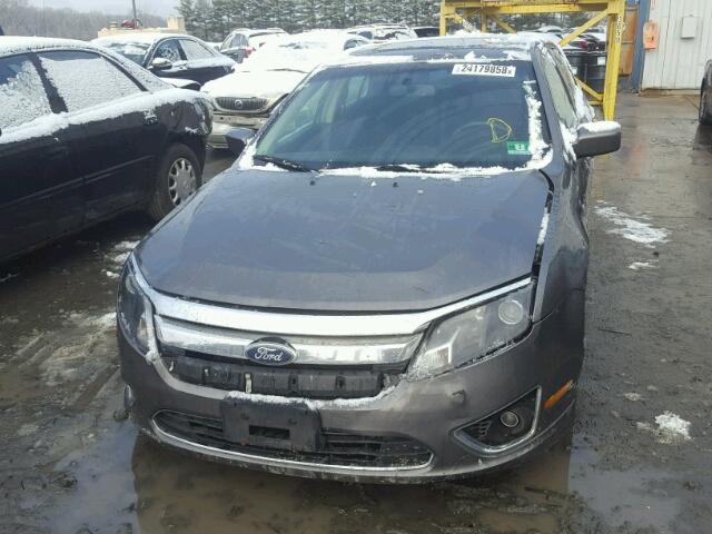 3FAHP0JGXAR413917 - 2010 FORD FUSION SEL GRAY photo 9