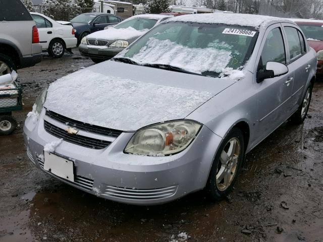 1G1AT58HX97287637 - 2009 CHEVROLET COBALT LT SILVER photo 2