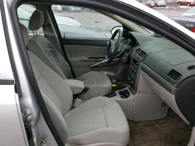 1G1AT58HX97287637 - 2009 CHEVROLET COBALT LT SILVER photo 5