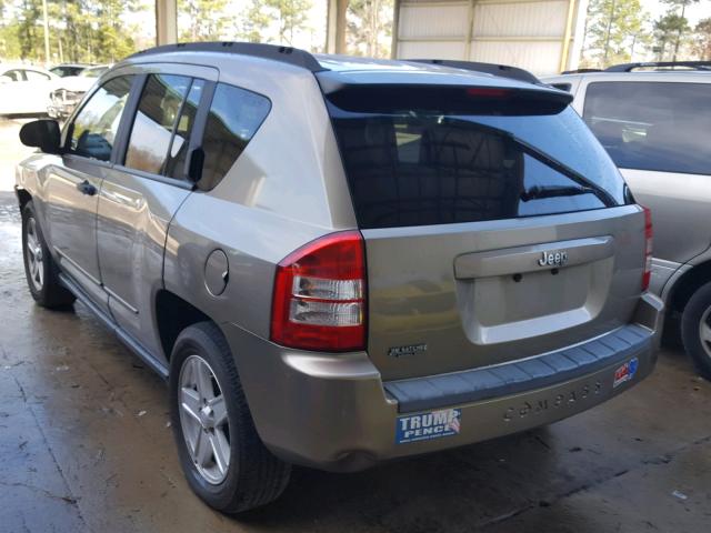 1J8FT47W98D669822 - 2008 JEEP COMPASS SP BROWN photo 3