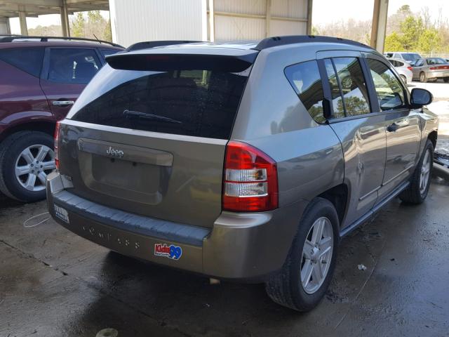 1J8FT47W98D669822 - 2008 JEEP COMPASS SP BROWN photo 4