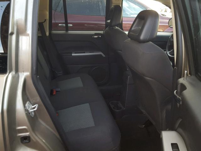 1J8FT47W98D669822 - 2008 JEEP COMPASS SP BROWN photo 6