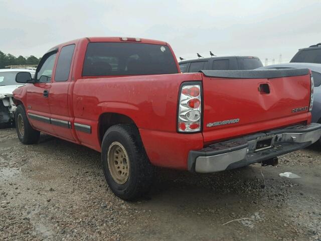 2GCEC19T2Y1387263 - 2000 CHEVROLET SILVERADO RED photo 3