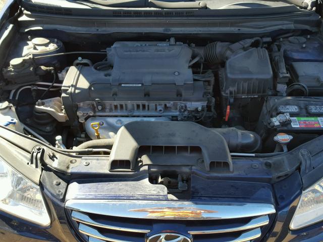 KMHDU4ADXAU902000 - 2010 HYUNDAI ELANTRA BL BLUE photo 7