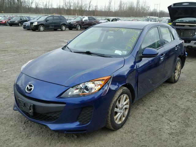 JM1BL1LP1D1741627 - 2013 MAZDA 3 I BLUE photo 2