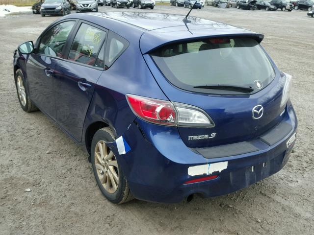 JM1BL1LP1D1741627 - 2013 MAZDA 3 I BLUE photo 3