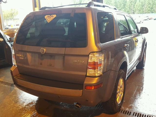 4M2CU97128KJ08537 - 2008 MERCURY MARINER PR BLUE photo 4