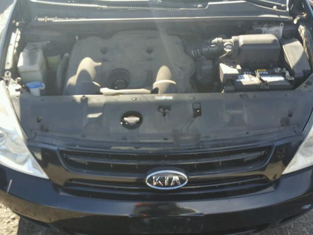 KNDMB233X96312592 - 2009 KIA SEDONA EX BLACK photo 7