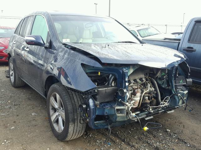 2HNYD2H43BH540445 - 2011 ACURA MDX TECHNO BLUE photo 1