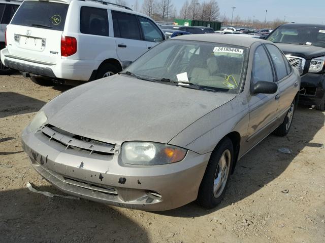 1G1JC52F947120265 - 2004 CHEVROLET CAVALIER BEIGE photo 2