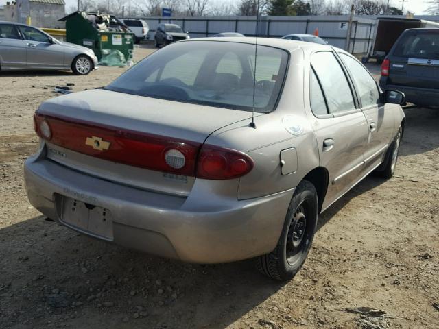 1G1JC52F947120265 - 2004 CHEVROLET CAVALIER BEIGE photo 4