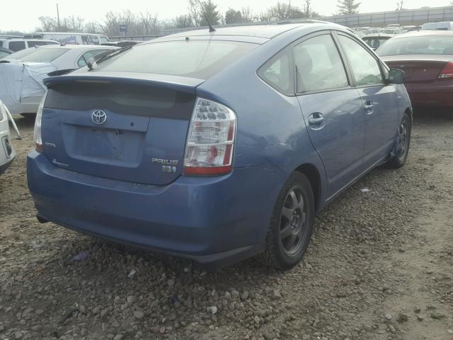 JTDKB20U777692079 - 2007 TOYOTA PRIUS BLUE photo 4