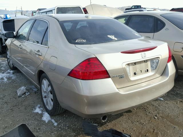 1HGCM66597A048349 - 2007 HONDA ACCORD EX BEIGE photo 3