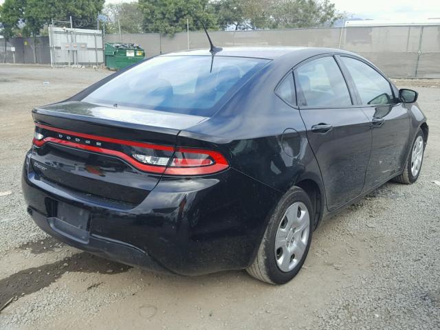 1C3CDFAA2ED802355 - 2014 DODGE DART SE BLACK photo 4