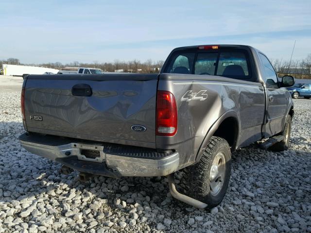 2FTRF18242CA53782 - 2002 FORD F150 GRAY photo 4