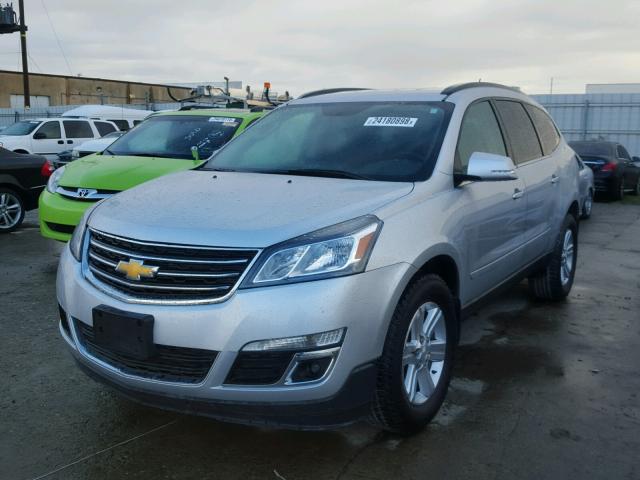 1GNKRGKDXEJ319289 - 2014 CHEVROLET TRAVERSE L SILVER photo 2