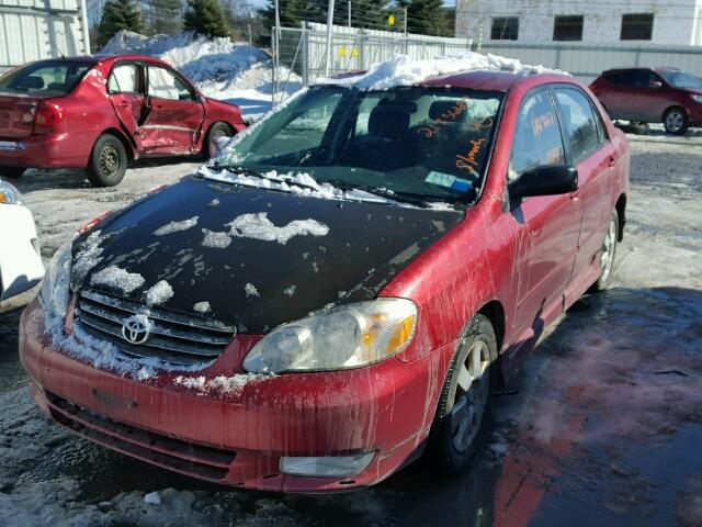 2T1BR32E54C266702 - 2004 TOYOTA COROLLA CE RED photo 2