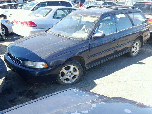 4S3BK4552T7311990 - 1996 SUBARU LEGACY LS BLUE photo 2