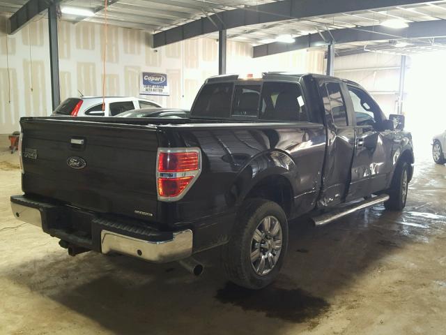 1FTFX1EF7BFB13517 - 2011 FORD F150 SUPER BLACK photo 4