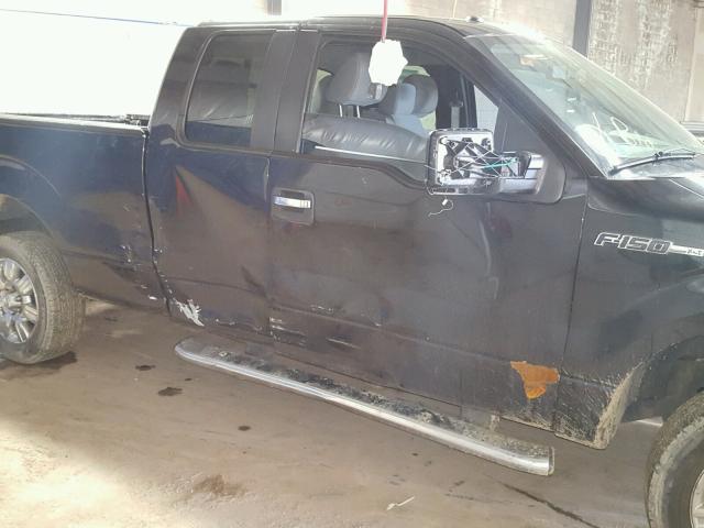 1FTFX1EF7BFB13517 - 2011 FORD F150 SUPER BLACK photo 9