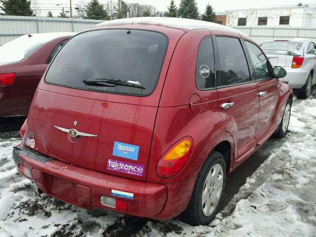 3C4FY58B65T639869 - 2005 CHRYSLER PT CRUISER RED photo 4