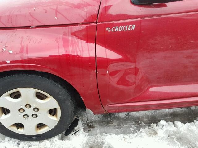 3C4FY58B65T639869 - 2005 CHRYSLER PT CRUISER RED photo 9