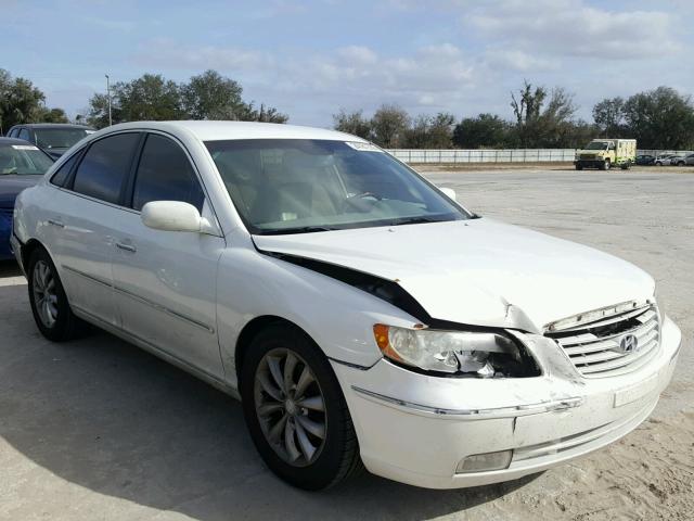 KMHFC46F76A081520 - 2006 HYUNDAI AZERA SE WHITE photo 1