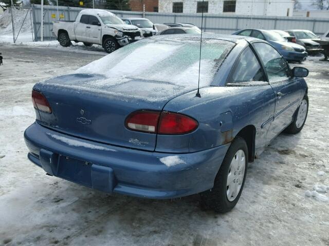 1G1JC1240X7100417 - 1999 CHEVROLET CAVALIER B BLUE photo 4