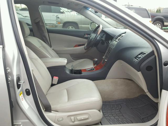 JTHBJ46GX92307127 - 2009 LEXUS ES 350 SILVER photo 5