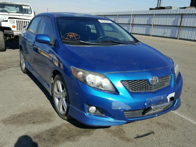 1NXBE40E49Z001795 - 2009 TOYOTA COROLLA XR BLUE photo 1