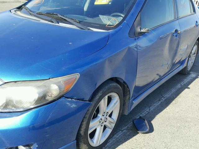 1NXBE40E49Z001795 - 2009 TOYOTA COROLLA XR 蓝色 照片 9