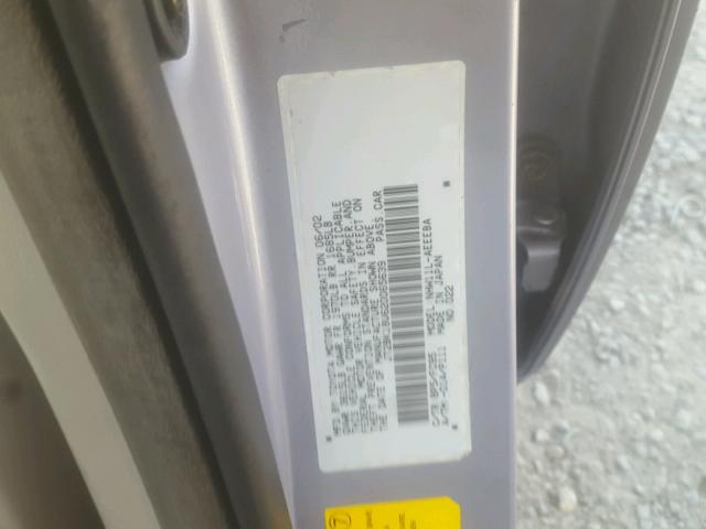 JT2BK18U620065639 - 2002 TOYOTA PRIUS BLUE photo 10