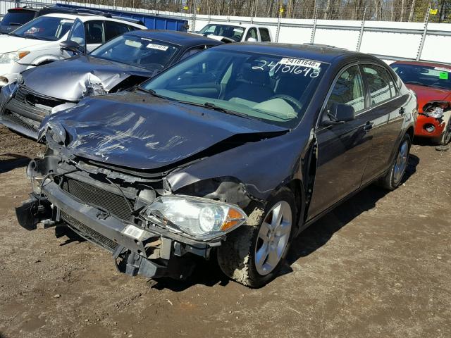 1G1ZA5EK1A4107055 - 2010 CHEVROLET MALIBU LS GRAY photo 2