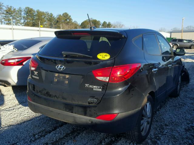 KM8JUCAC2CU425294 - 2012 HYUNDAI TUCSON GLS BLACK photo 4